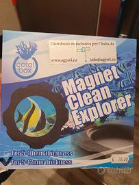 magnete puluzia e ingrandimento per acquario 