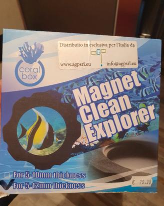 magnete pulizia e ingrandimento per acquario