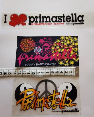 Adesivi Discoteca Primastella. Vintage collezione 