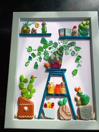 Quadretti naif, cactus