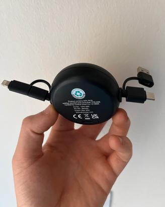 Cavo adattatore usb- usbc/ lightning 1 metro