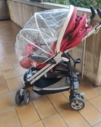 Passeggino Peg Perego Pliko P3 completo Scarlet