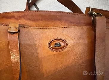 Borsa The Bridge Vintage in Vera Pelle Cuoio