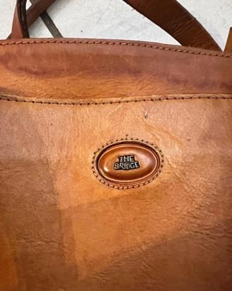 Borsa The Bridge Vintage in Vera Pelle Cuoio