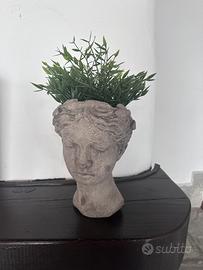 Vaso decorativo a forma di testa