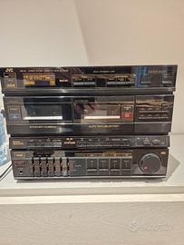 jvc dr-e2l radio e stereo double cassette receiver