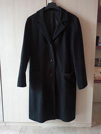 Cappotto donna nero lungo