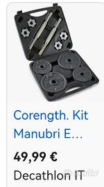 kit manubri allenamento decathlon