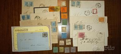 Lotto A.s.i.  buste e francobolli vari periodi