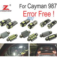 KIT 19 LAMPADE LED INTERNE PER PORSCHE CAYMAN 987 
