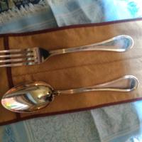 posate portata argento 800 stile inglese