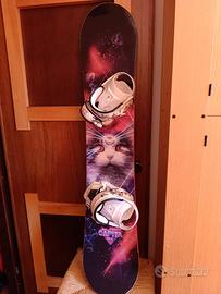 Tavola snowboard 135 con Attacchi Drake M