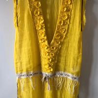 Vestito giallo lino copricostume Iconique