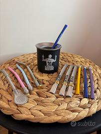 Mate argentino uruguay- tazza mate de acero MESSI