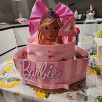 Torta e addobbi compleanno Barbie