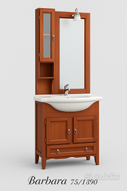 Mobile da Bagno 75 cm con Specchio Ciliegio o Noce