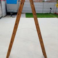 Scala da decoratore in legno 