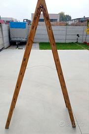 Scala da decoratore in legno 