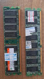 2 banchi memoria Ram pc desktop