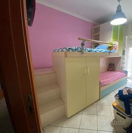 letto a castello con armadi 