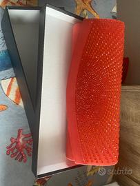 Pochette corallo in raso