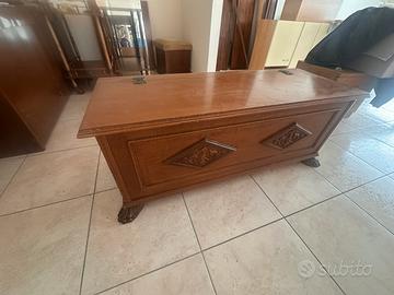 Cassa panca in legno vintage