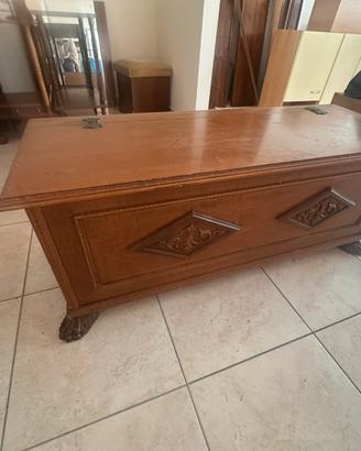 Cassa panca in legno vintage