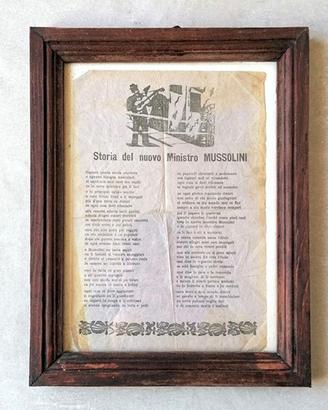 Mussolini - Composizione dialettale dedicata a lui