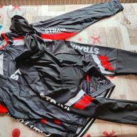 Completo ciclismo lungo invernale felpato termico