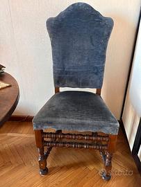 Sedia imbottita XIX secolo
