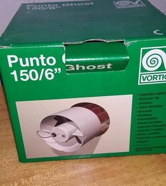 Aspiratore Elicoidale Serie PUNTO GHOST MG 150/6"
