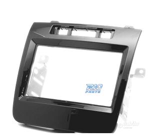 CORNICE NERA LUCIDA RADIO 2-DIN PER VOLKSWAGEN VW 