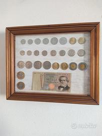 lotto quadro con lire