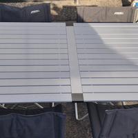 Tavolo camping+sedie in alluminio 