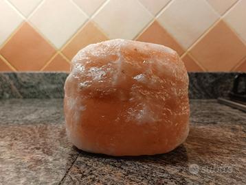 Portacandele di sale rosa dell' Himalaya