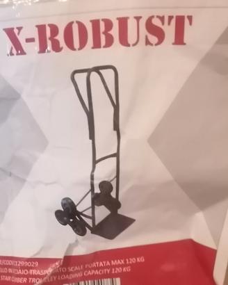 carrello in acciao per scale
