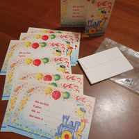 8 Biglietti di invito feste x bambini