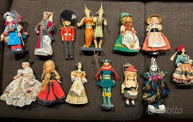 Lotto bambole souvenir vintage
