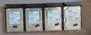 Lotto 4 HDD 1TB Toshiba 7200 RPM - SATA 3.5"