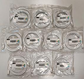 10 cavi patch Netleo Cat.6 UTP 2 m bianchi nuovi