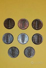 Monete 5 c. spiga V. E. lll 19 monete