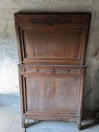 antichi letti in legno