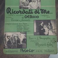 Spartito originale anni ‘40 “Ricordati di me”