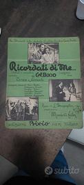 Spartito originale anni ‘40 “Ricordati di me”