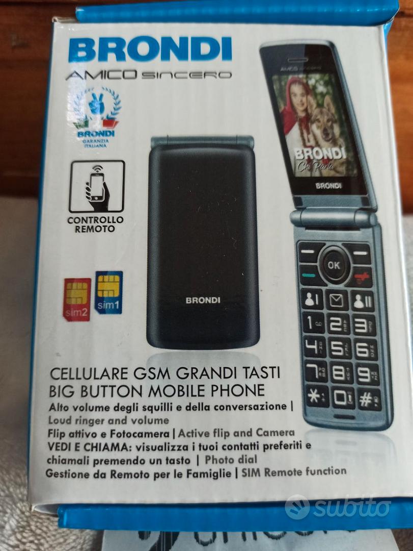 BRONDI AMICO SINCERO TELEFONO CELLULARE PER ANZIANI GSM DUAL SIM