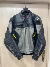 Giubbino in pelle per moto tg.58-Dainese racing 4