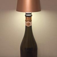 Tarlant bottiglia lampada led dorata 