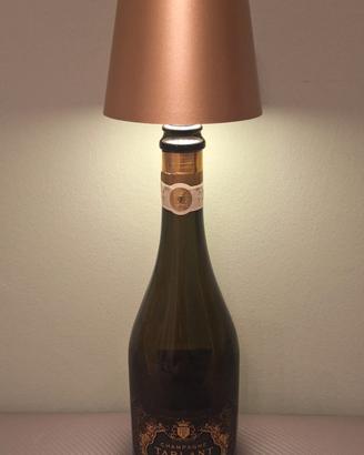 Tarlant bottiglia lampada led dorata 