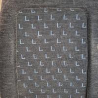 Sedili blu con L per Lancia Gamma coupè S2