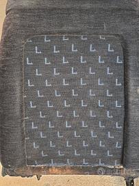 Sedili blu con L per Lancia Gamma coupè S2